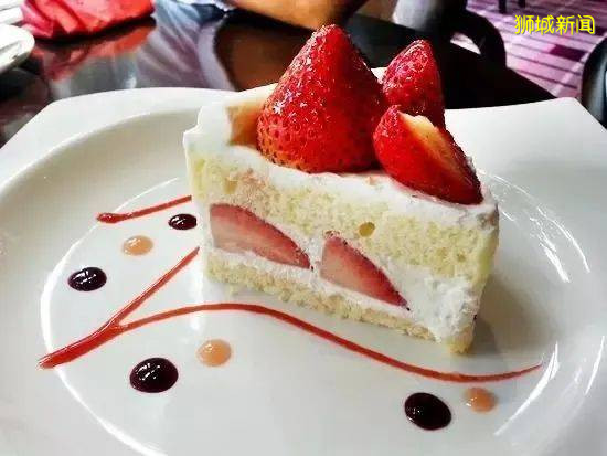 獅城美味 要來一口草莓蛋糕的甜蜜嗎