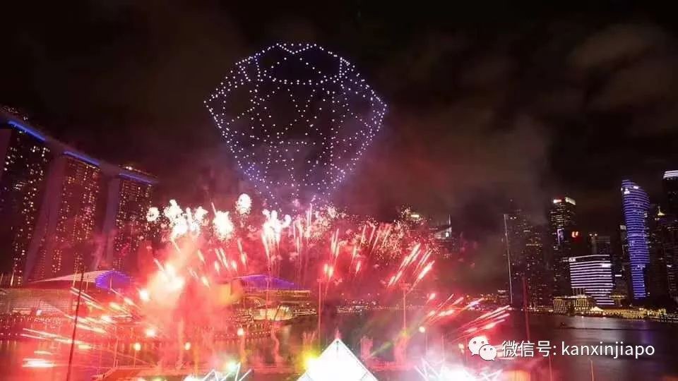 超酷炫！2020跨年烟火，无人机方阵，灯光秀照亮新加坡