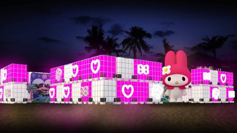 Island Lights 超萌主题✨12月12日Sanrio降临圣淘沙海滩!“免费入场”看凯蒂猫、美乐蒂,经典角色+灯光装置