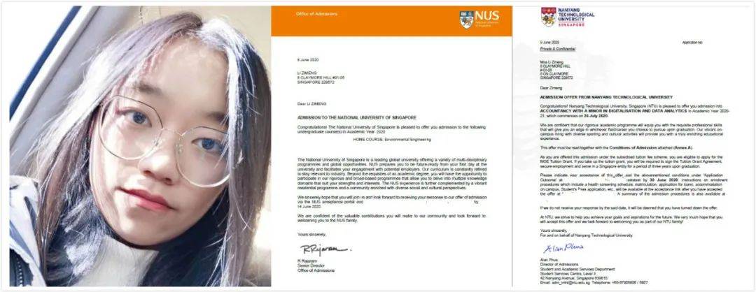 不是SM獎學金得主，沒參加過O/A水准考試，他們卻都被NUS、NTU本科錄取了