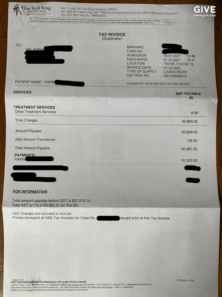 雇傭31年,女傭突然中風,每月住院賬單高達30000新幣