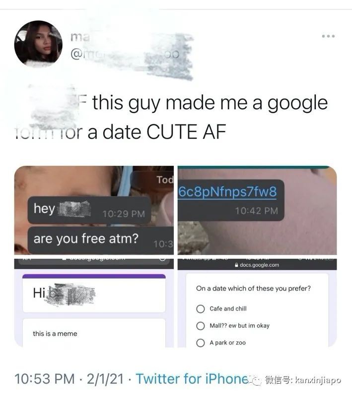 他做了一份创意的线上表格,成功把女神约出来