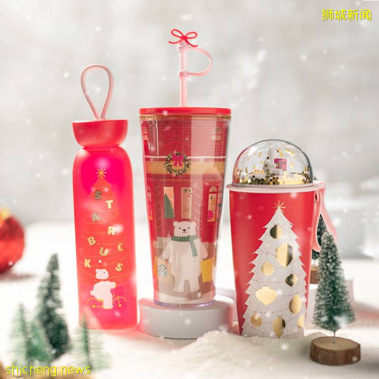 Starbucks冬季圣诞周边🎄全岛已上架!雪人+小熊+雪花+圣诞树造型、佳节氛围感十足❄