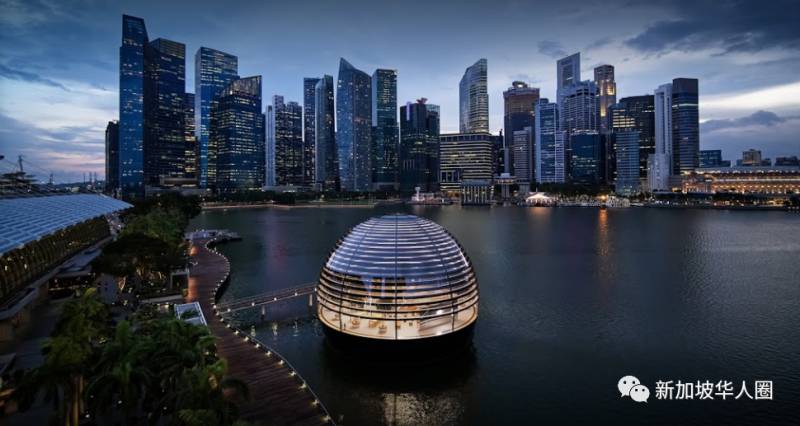 新加坡水上的苹果专卖店!9月10日正式开幕,需提前预约参观