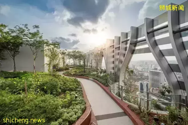 CapitaSpring大楼新加坡最新地标竣工,空中花园开放参观