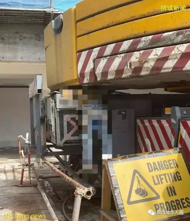 新加坡发生致命事故,印度客工遭起重机部件压中伤重不治身亡