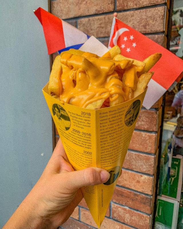 荷蘭薯條專賣店🍟 Martin Zwerts SG爆款厚切薯條+15種秘制蘸醬，滿滿一盒超過瘾