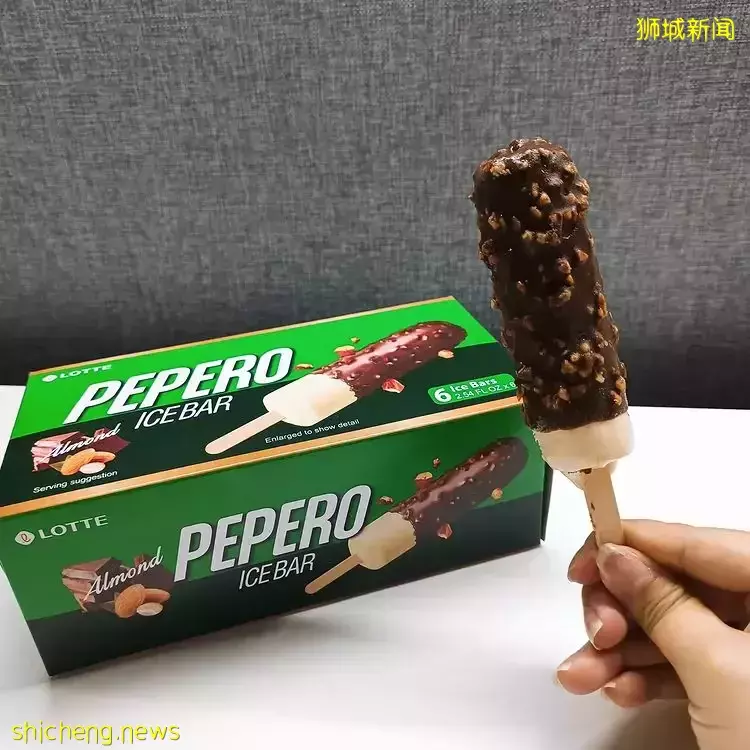 PEPERO放大版冰棒！浓郁巧克力脆皮+香草冰淇淋，爽口不甜腻，全岛FairPrice可买到