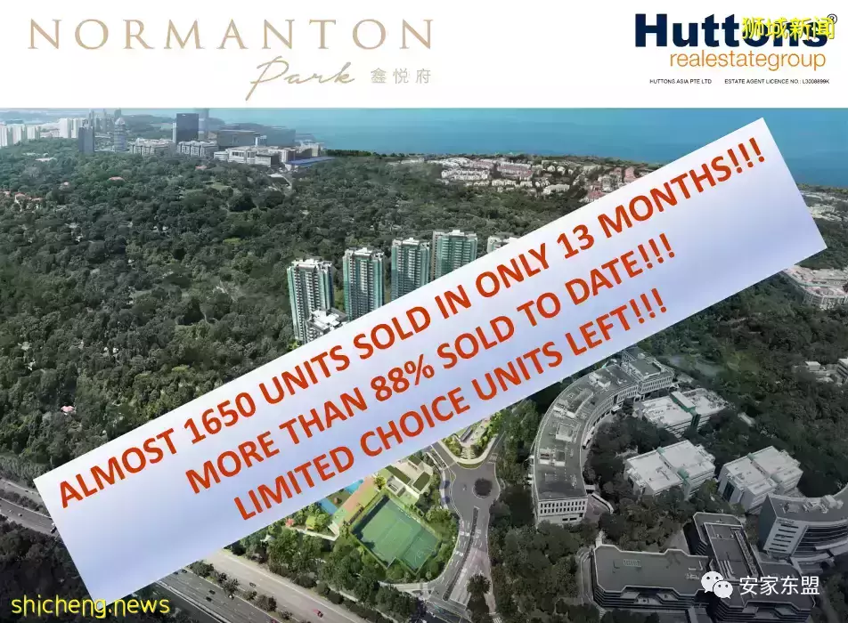 鑫悅府Normanton Park一年賣了88%，還剩224間，3月5日又將起價，手慢無