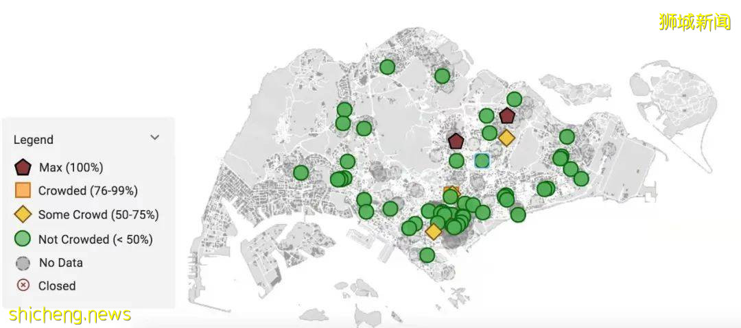 远离排队！在线地图可以让你查询新加坡商场的实时人流量。