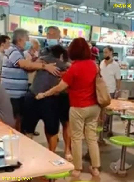 阿叔用一杯咖啡霸位 一家四口坐下打起来