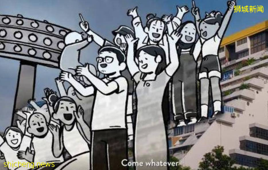 国庆横幅的照片引争议,新加坡国庆难道会放外国人全家福