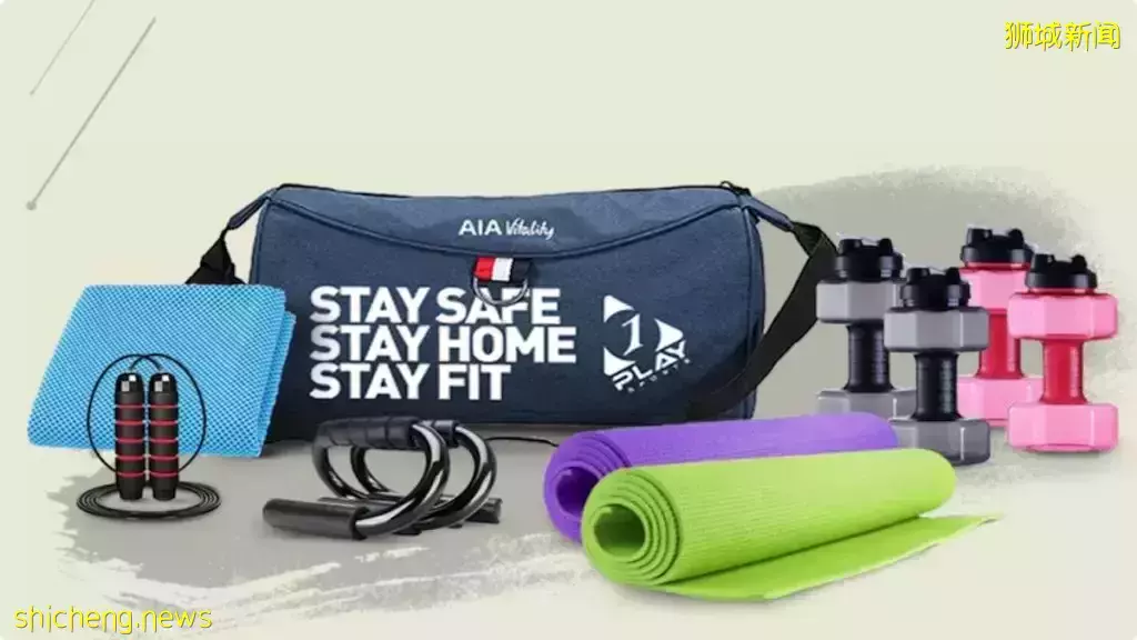 免费发放家庭锻炼Kits，包括瑜伽垫和哑铃! (注册领取~) 