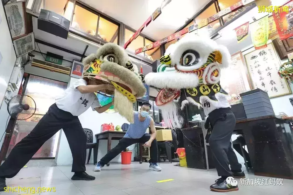 新加坡五顔六色的舞獅　多出自這位全職獅頭紮作師傅之手