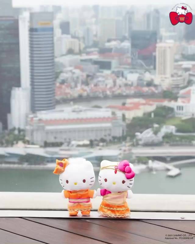 萌出新高度💓SANRIO➕濱海灣金沙推出吉蒂貓結婚玩偶💍附設同款周邊,3月起售賣