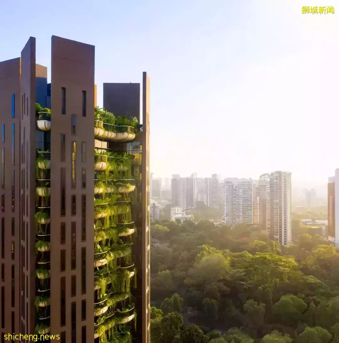 垂直绿化立面——新加坡豪华公寓