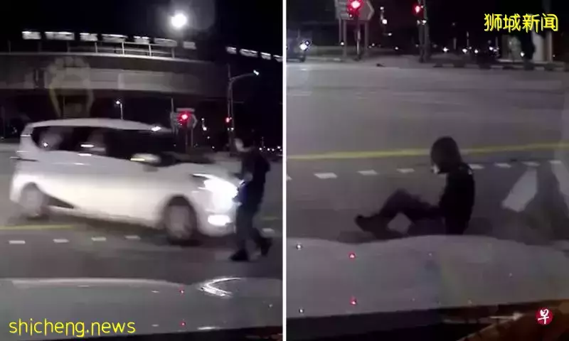 华妇遭撞后逃 家属寻目击者