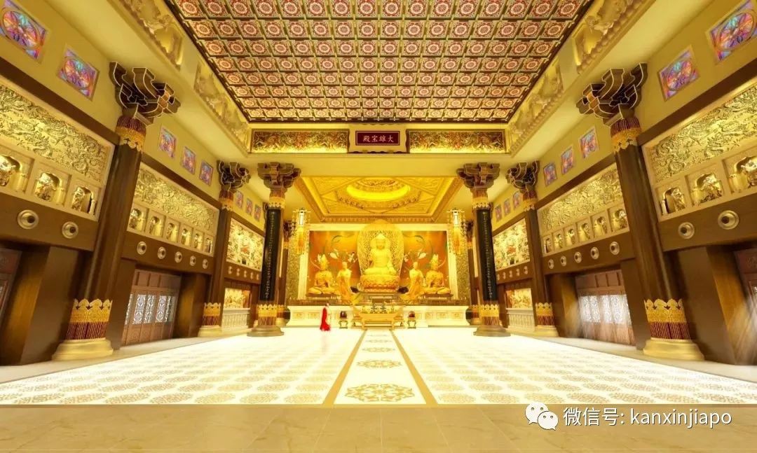 美炸！新加坡85年历史的大雄宝殿重修出别样“古风”
