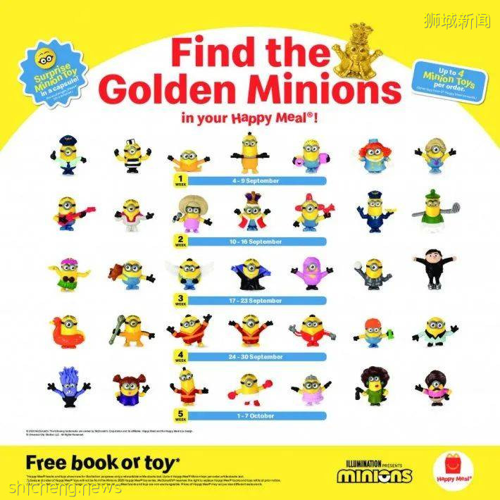 【本周優惠】小CK促銷，科學館免費領$15口罩，麥當勞出小黃人主題，美食5折