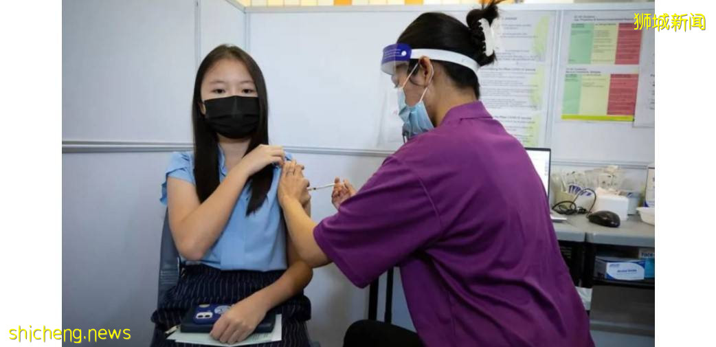 新加坡教育部下月安排巴士 送小六生中学生接种疫苗