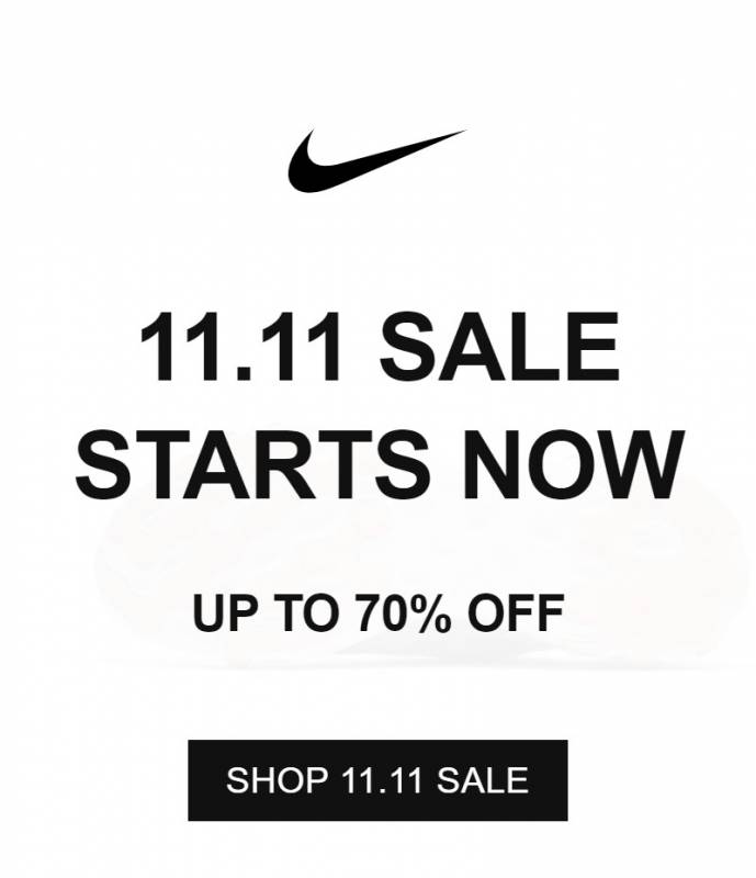 Nike官網雙十一大促上線！低至3折，近900種商品參與活動！！【活動有效期11月5日~11日】