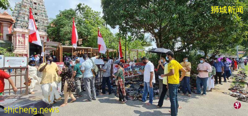 ◤新国CCB◢ 300人印度庙祈福 警员一走又乱了