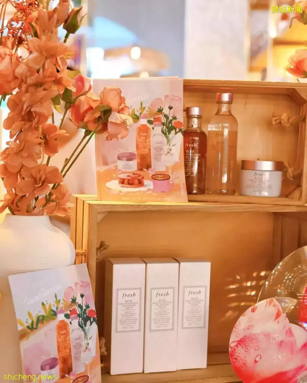 尖叫少女心！FRESH X MERCI MARCEL 粉玫瑰快闪咖啡厅🌹不单出片率百分百💯 而且还送你精美护肤样品➕5分钟手部按摩护理