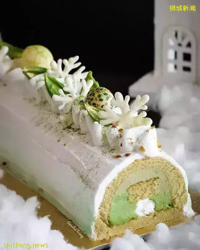 盘点新加坡8大高颜值树桐蛋糕!好看好吃好拍、今年圣诞聚餐就订这些🍰