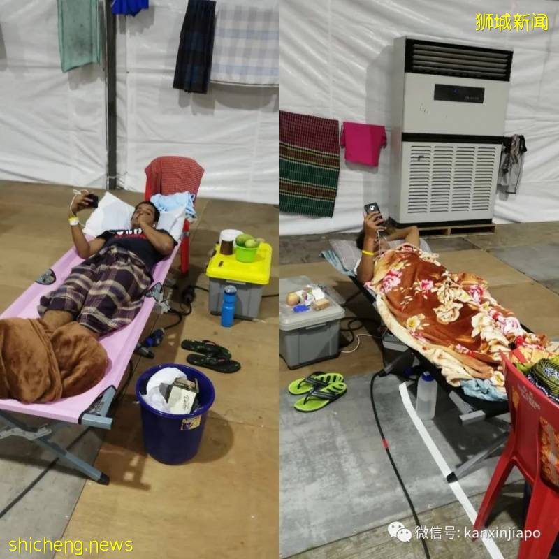 康复客工的隔离生活:睡地上、简易小床等