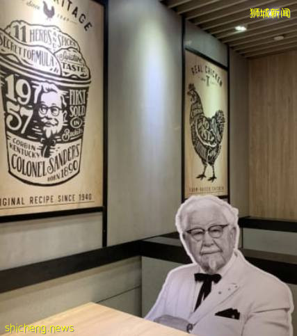 肯德基爺爺占位子,爲了大家保持安全距離也是操碎了心!