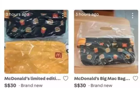 麥當勞“包包”來新加坡收割啦！鹹魚們的“春天”又來了