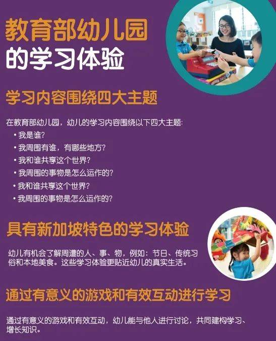 新加坡36所MOE幼儿园直升小学有优先权!2022年报名即将开始