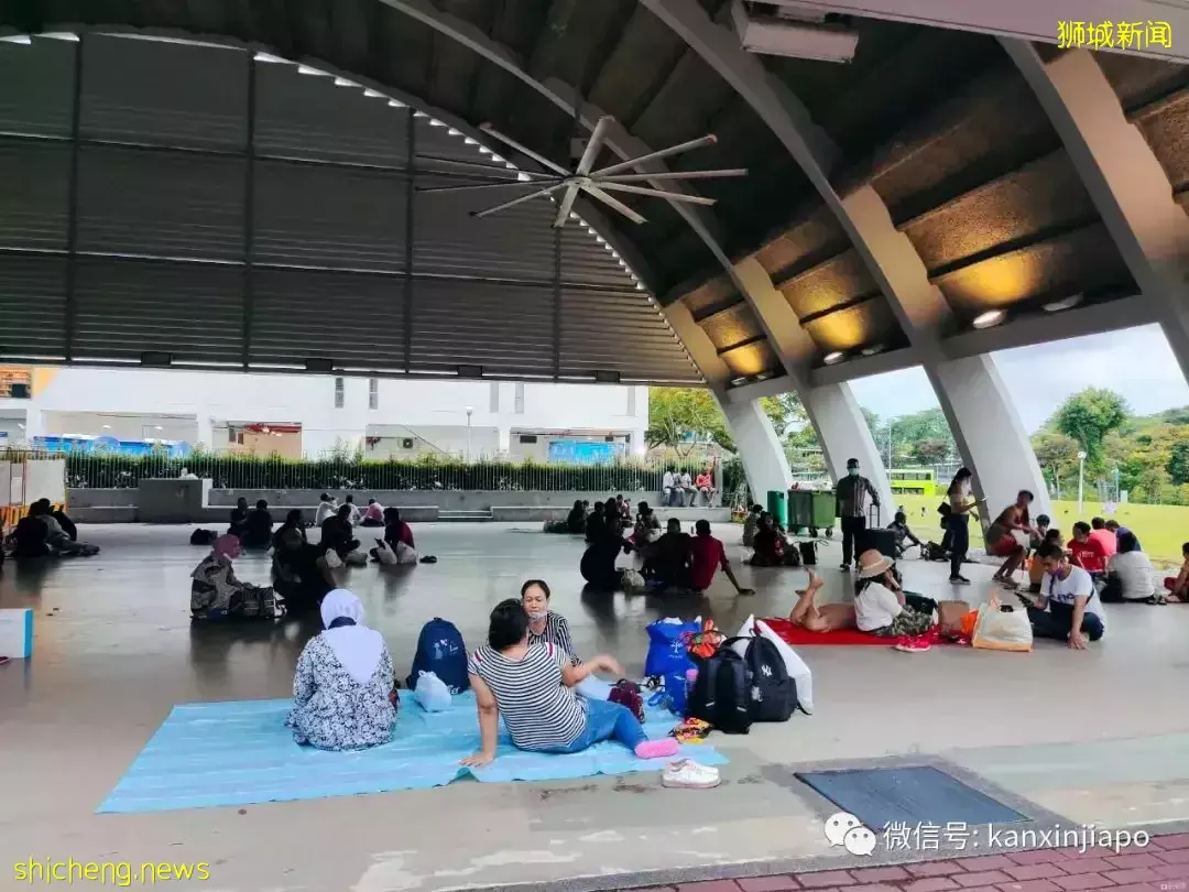 夜幕下的裕廊东,不同国家不同文化的人们在此共憩