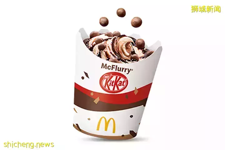 2月28日起麦当劳McGriddles变成全天供应!新增鸡肉馅,还有巧克力派、KIT KAT McFlurry等新品🍫