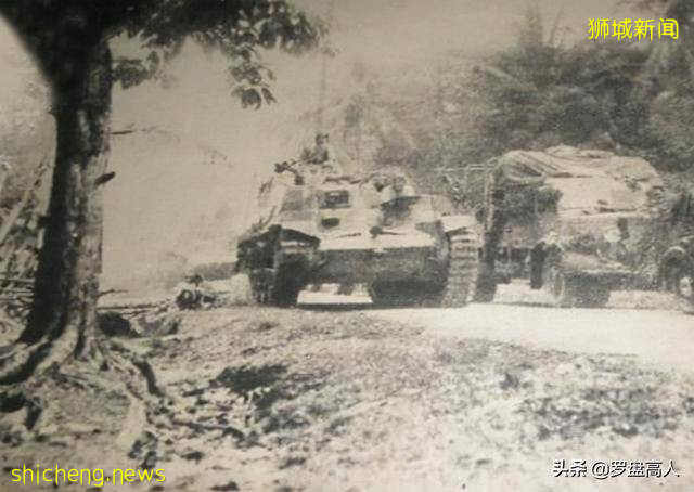 新加坡旧影：1942年日军入侵新加坡要塞的景象 