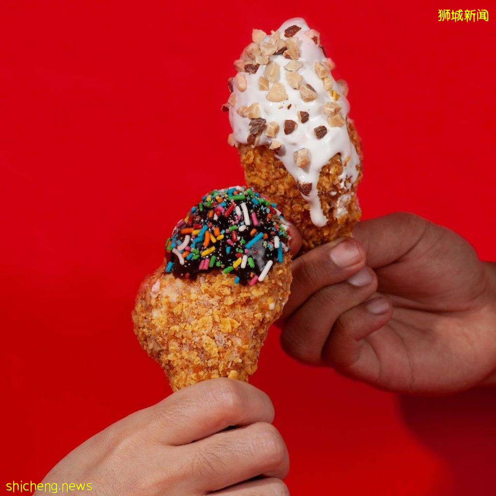 炸雞？冰淇淋？Swensen‘s推出炸雞超擬真炸雞外形冰淇淋😱 酥脆炸雞內陷竟然是香草味
