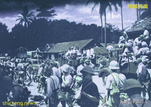新加坡旧影：1942年日军入侵新加坡要塞的景象 