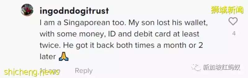 遗失500新元10天后失而复得 老外盛赞新加坡人拾金不昧