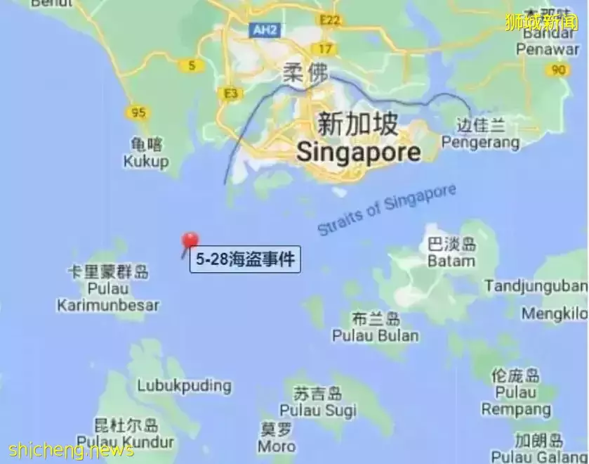新加坡接連發生海盜劫船事件，幾乎發生在同一地點