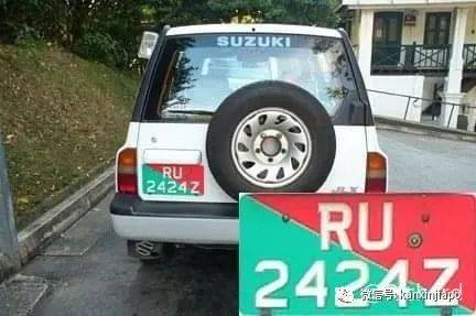 新加坡车牌颜色这么多,你认识几个
