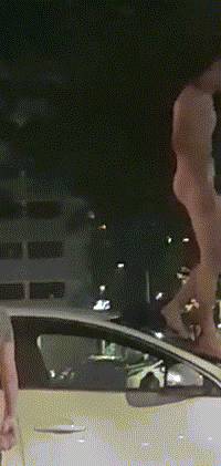 視頻曝光！新加坡這男子一天2次裸奔上街