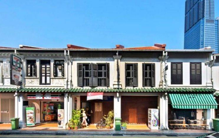 一对新加坡位于Duxton Hill的店屋（保留性建筑）以指导价1100万新币出售