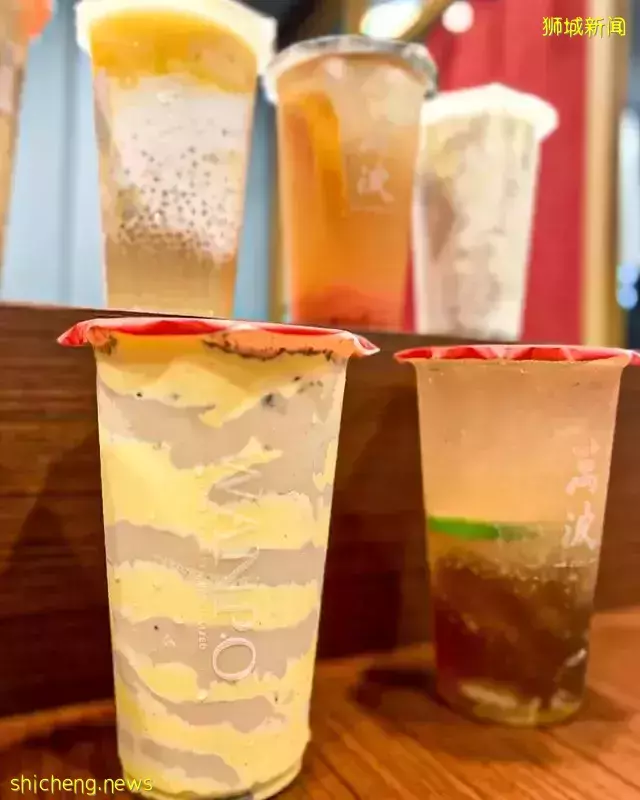 全新台湾奶茶店Wanpo Tea🧋“鸡蛋糕奶茶”独特口味轰炸坡岛😱黄澄澄挂壁很刺激食欲