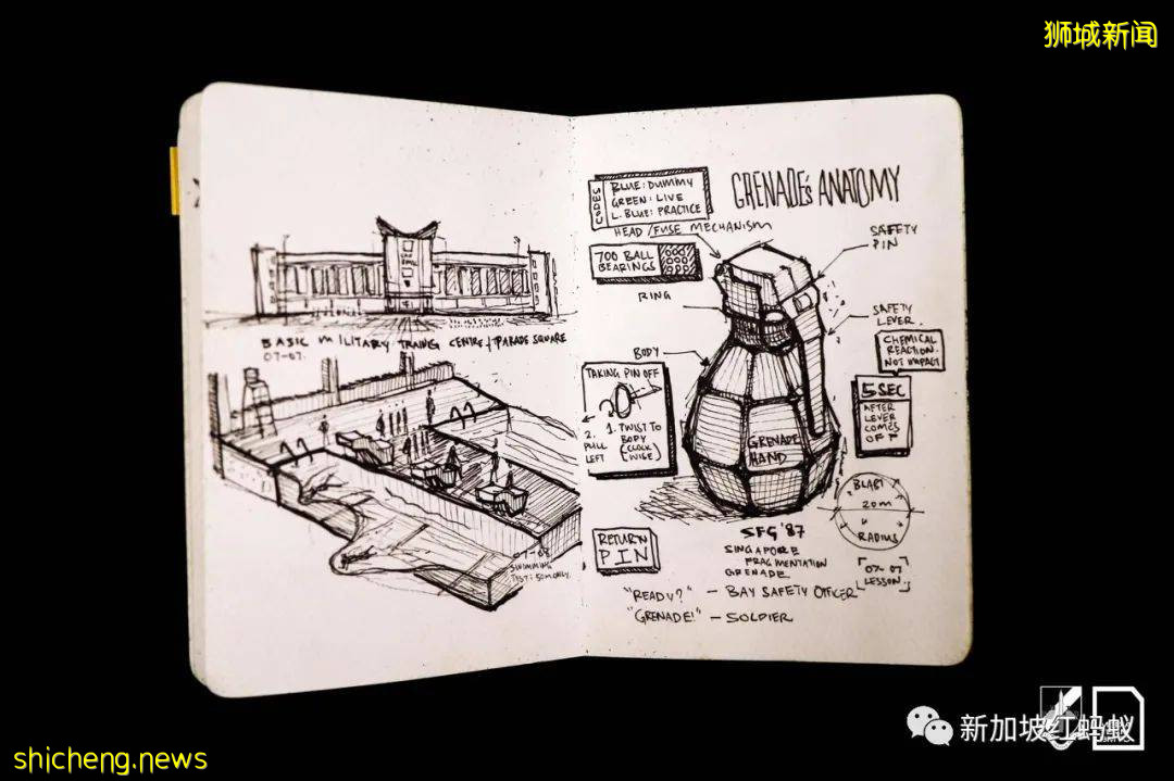 新加坡阿兵哥用畫作“揭秘”德光島上的軍旅生涯