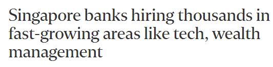新加坡大量外籍医护人员辞职,半年人数翻倍!银行业也缺人招聘中