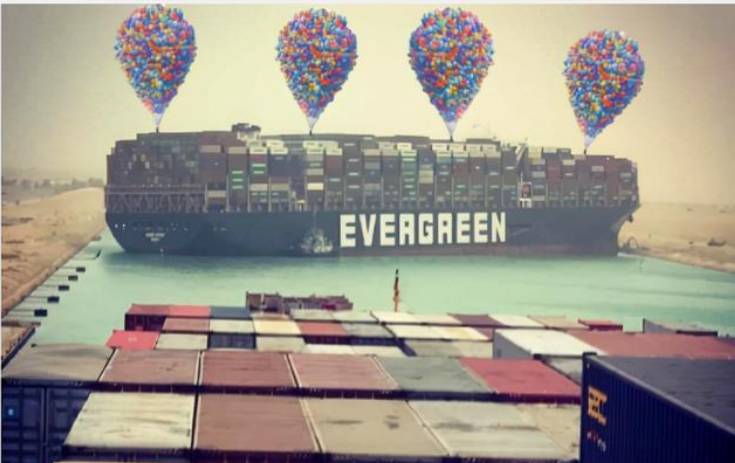 中国巨型货轮在苏伊士运河搁浅,或直接导致新加坡物价上涨