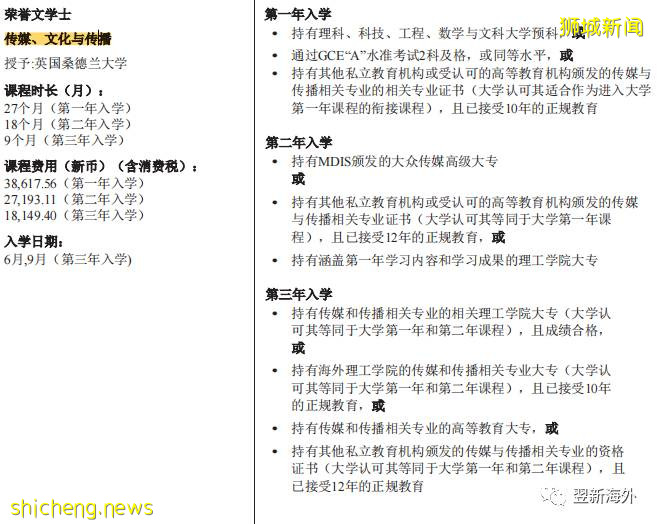 新加坡学制最短专升本课程原来在这里！学费竟然不到10万！1年内完成！应届大专生的福利帖