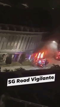 5死1重伤！新加坡清晨发生恐怖车祸，宝马冲进骑楼起火