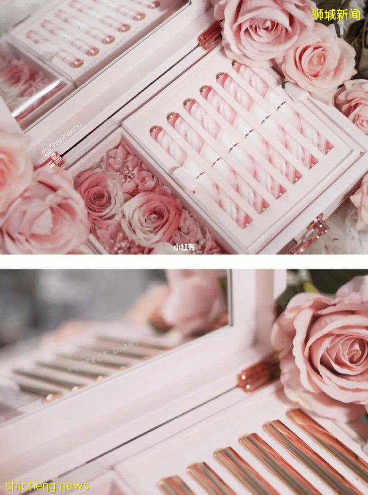 李佳琪都吹爆!完美日记小细跟永生花礼盒终于来新加坡啦!限量玫瑰首饰盒套装,赶紧来get