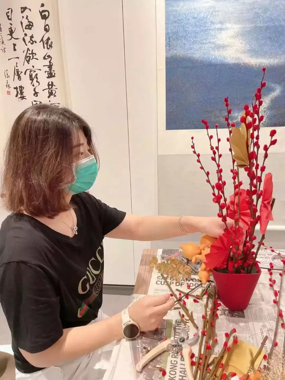 辣妈早茶来啦！认识新姐妹！和欣妈一起学插年宵花